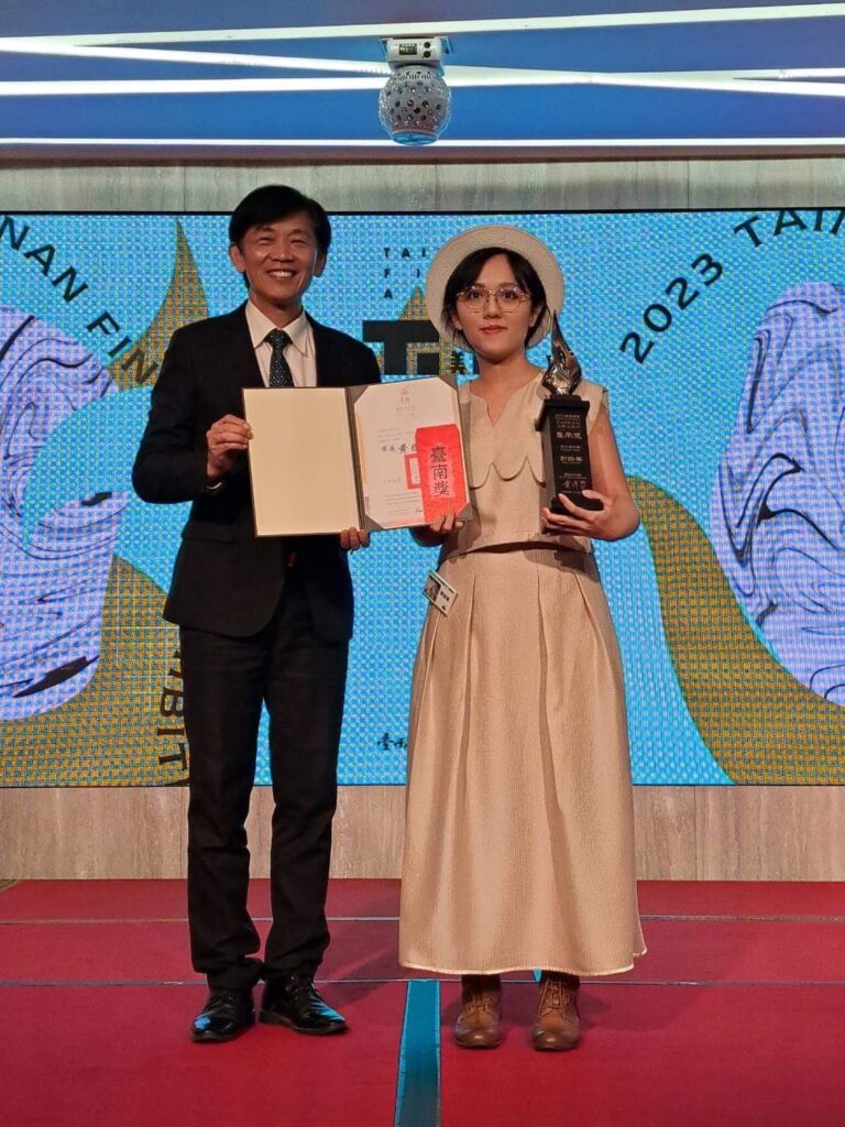 Kuo Tzu-Chen Received the Tainan Award in the Eastern Media Category at the 2023 Tainan Art Exhibition